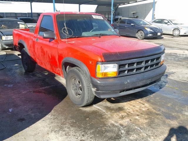 1B7FL26XXRW121372 - 1994 DODGE DAKOTA RED photo 1