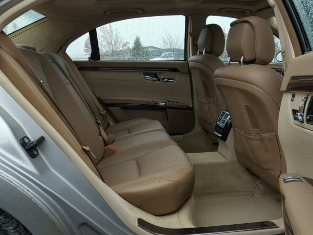 WDDNG76X89A266121 - 2009 MERCEDES-BENZ S 600 SILVER photo 6