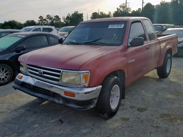 JT4VD12E5S0013726 - 1995 TOYOTA T100 XTRAC RED photo 2