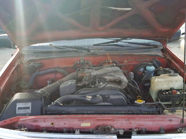 JT4VD12E5S0013726 - 1995 TOYOTA T100 XTRAC RED photo 7