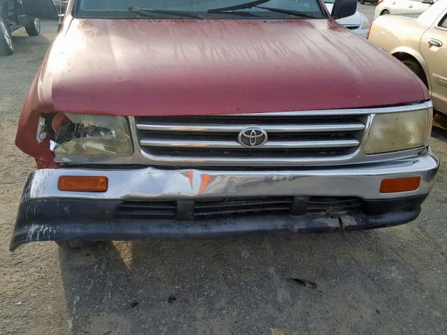 JT4VD12E5S0013726 - 1995 TOYOTA T100 XTRAC RED photo 9