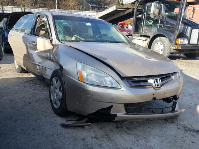 1HGCM56455A191569 - 2005 HONDA ACCORD LX TAN photo 1