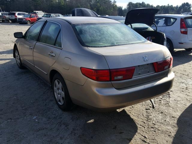 1HGCM56455A191569 - 2005 HONDA ACCORD LX TAN photo 3