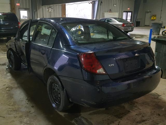 1G8AJ55F37Z206036 - 2007 SATURN ION LEVEL BLUE photo 3