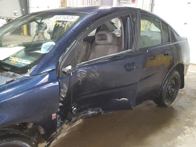 1G8AJ55F37Z206036 - 2007 SATURN ION LEVEL BLUE photo 9