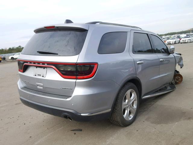 1C4RDJDG5FC145728 - 2015 DODGE DURANGO LI SILVER photo 4