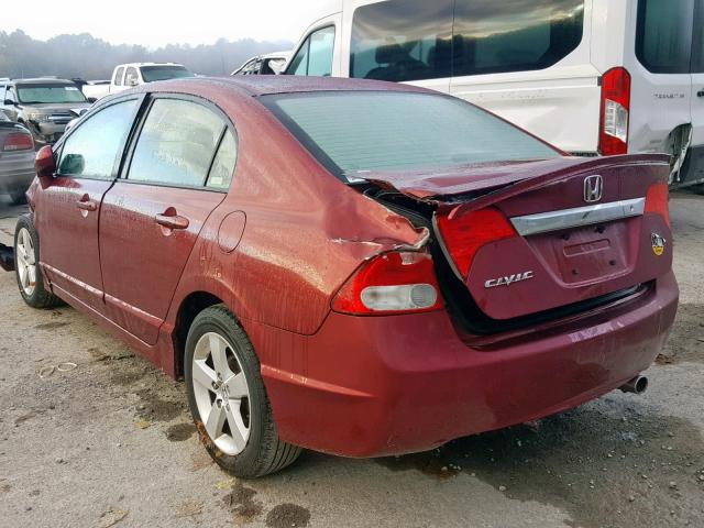 2HGFA16629H523295 - 2009 HONDA CIVIC LX-S Qırmızı foto 3