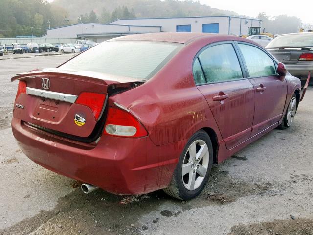 2HGFA16629H523295 - 2009 HONDA CIVIC LX-S Qırmızı foto 4