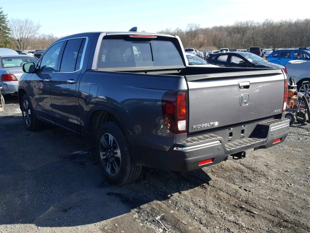 5FPYK3F70KB008369 - 2019 HONDA RIDGELINE GRAY photo 3