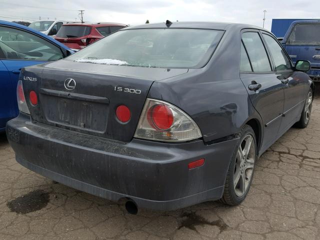 JTHBD192820051867 - 2002 LEXUS IS 300 GRAY photo 4