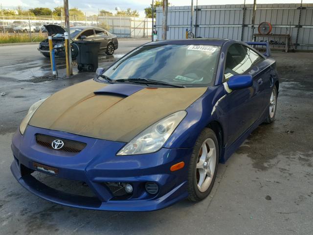 JTDDY32T920055228 - 2002 TOYOTA CELICA GT- BLUE photo 2