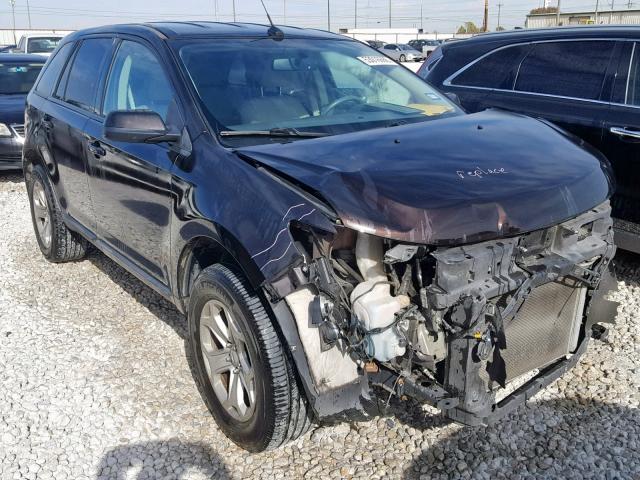 2FMDK3JC6DBC73708 - 2013 FORD EDGE SEL PURPLE photo 1