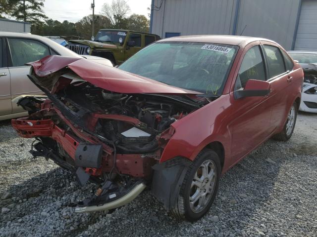 1FAHP36N59W145344 - 2009 FORD FOCUS SES RED photo 2