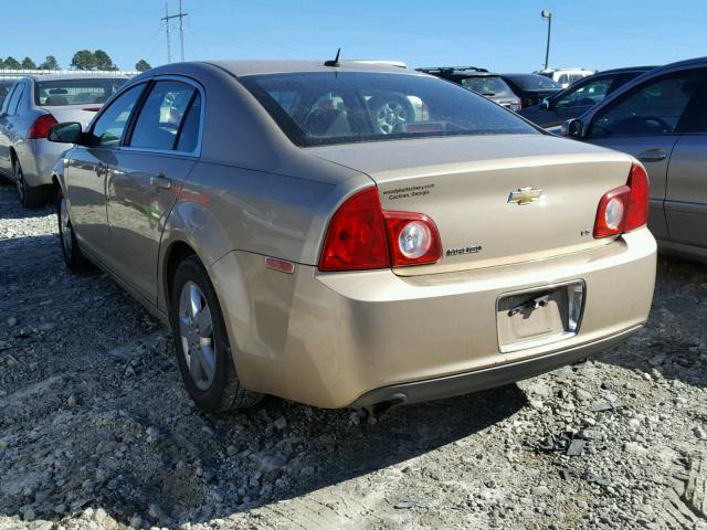 1G1ZG57BX8F253366 - 2008 CHEVROLET MALIBU LS 金色 照片 3