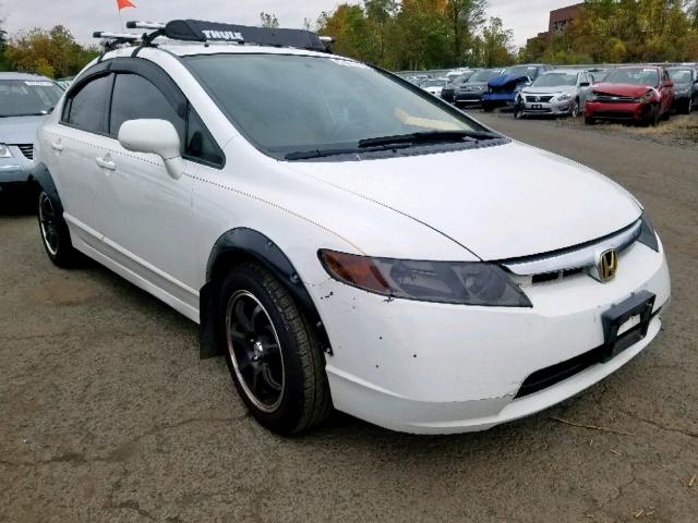 2HGFA16527H302283 - 2007 HONDA CIVIC LX WHITE photo 1