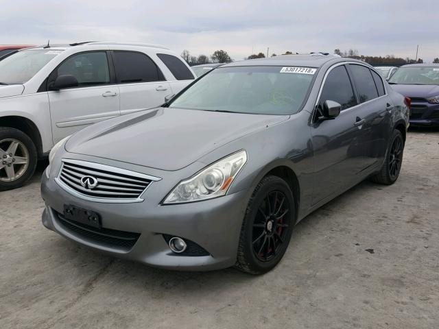 JN1CV6AR4BM405520 - 2011 INFINITI G37 GRAY photo 2