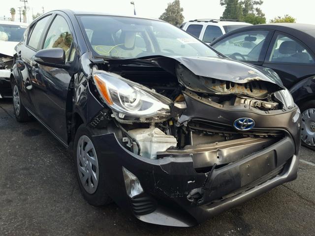 JTDKDTB35G1130379 - 2016 TOYOTA PRIUS C GRAY photo 1