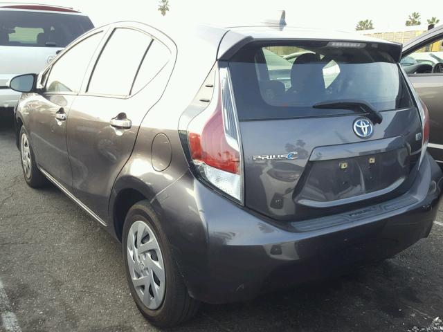 JTDKDTB35G1130379 - 2016 TOYOTA PRIUS C GRAY photo 3