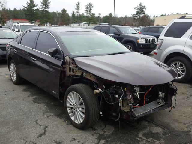 4T1BD1EB1FU046222 - 2015 TOYOTA AVALON HYB BURGUNDY photo 1