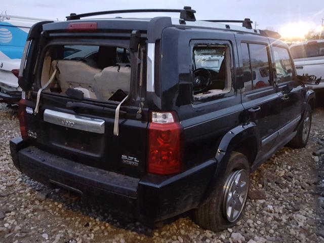 1J8HG58296C315381 - 2006 JEEP COMMANDER BLACK photo 4