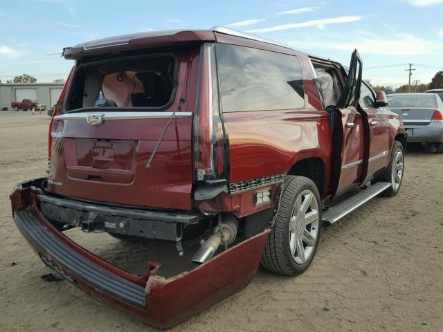 1GYS4JKJ7GR215867 - 2016 CADILLAC ESCALADE E RED photo 4