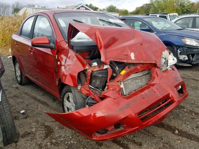 KL1TD56697B059001 - 2007 CHEVROLET AVEO BASE Қызыл фото 1