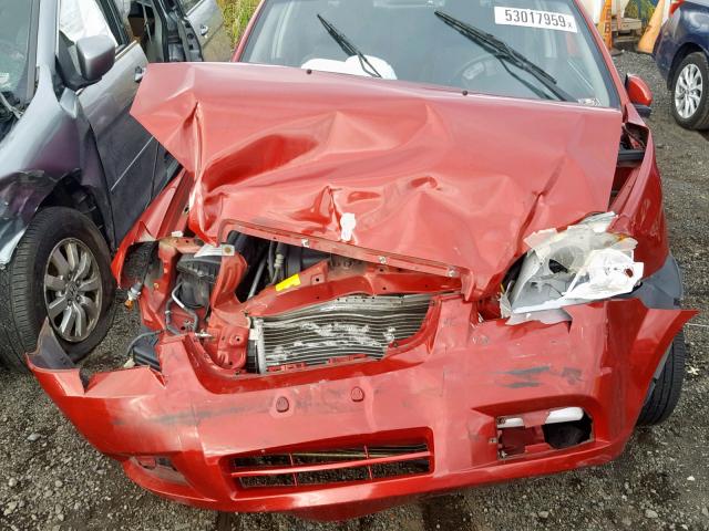 KL1TD56697B059001 - 2007 CHEVROLET AVEO BASE Қызыл фото 7