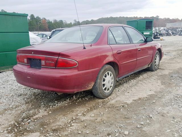 2G4WS52J341157275 - 2004 BUICK CENTURY CU MAROON photo 4