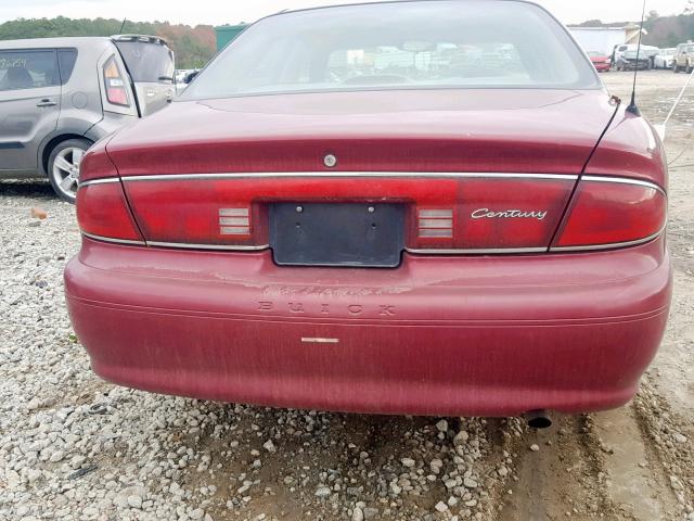 2G4WS52J341157275 - 2004 BUICK CENTURY CU MAROON photo 9