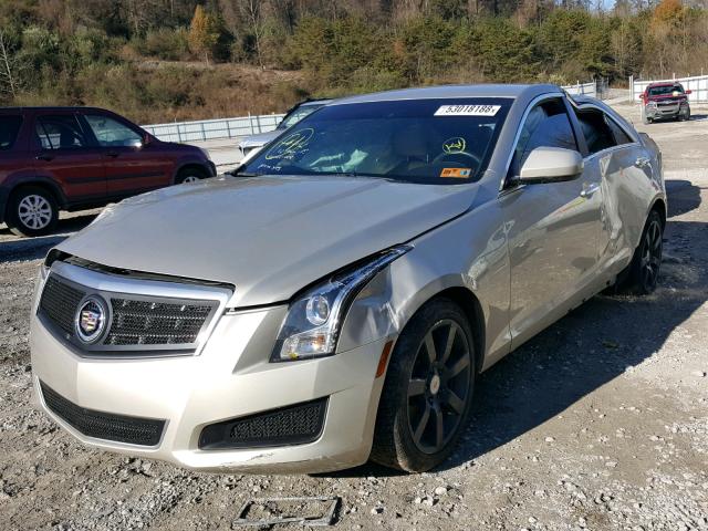 1G6AA5RA2E0193112 - 2014 CADILLAC ATS SILVER photo 2