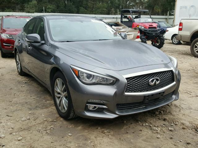 JN1BV7AR8EM692043 - 2014 INFINITI Q50 BASE GRAY photo 1