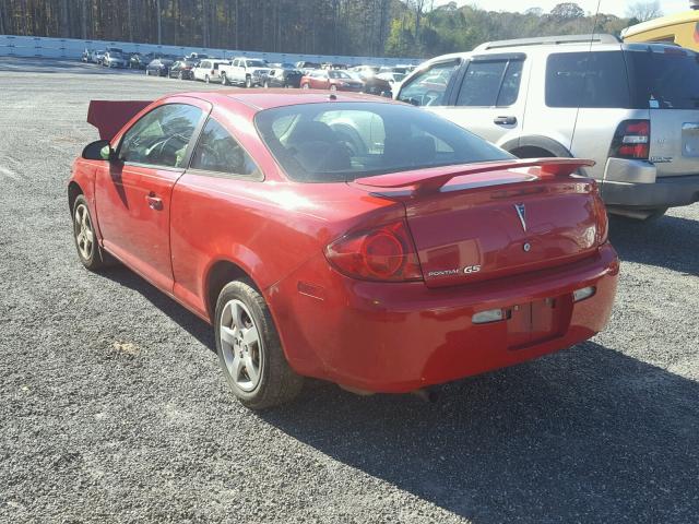 1G2AS18H197166521 - 2009 PONTIAC G5 RED photo 3