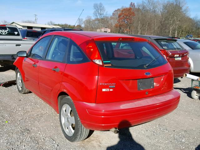 1FAFP37N47W169105 - 2007 FORD FOCUS ZX5 RED photo 3