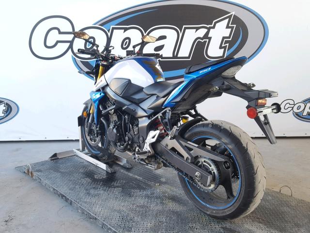 JS1GR7NA3F2101748 - 2015 SUZUKI GSX-S750 BLUE photo 3