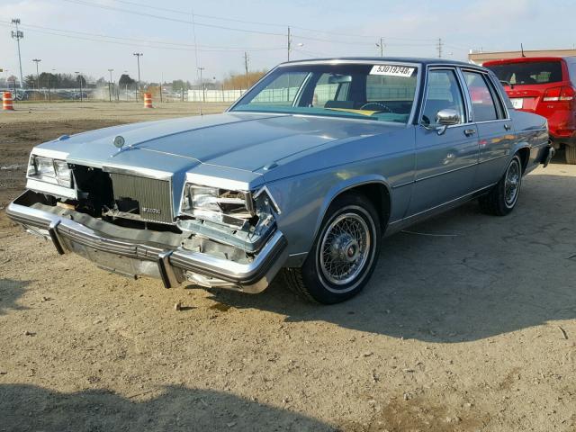 1G4BP69Y4FH850266 - 1985 BUICK LESABRE LI BLUE photo 2