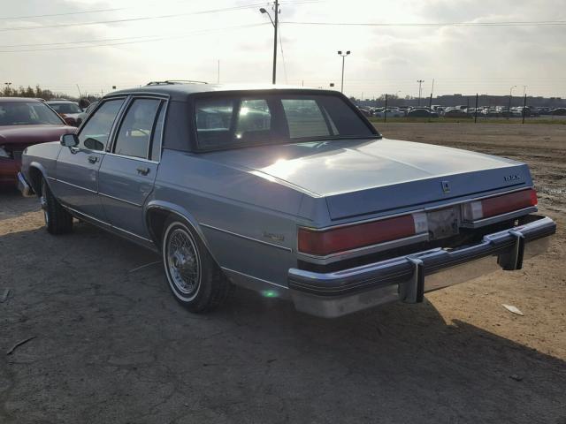 1G4BP69Y4FH850266 - 1985 BUICK LESABRE LI BLUE photo 3