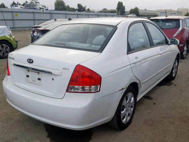 KNAFE222195640723 - 2009 KIA SPECTRA EX WHITE photo 4