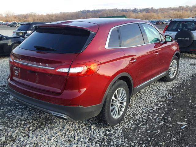 2LMTJ6KR9GBL24405 - 2016 LINCOLN MKX SELECT RED photo 4