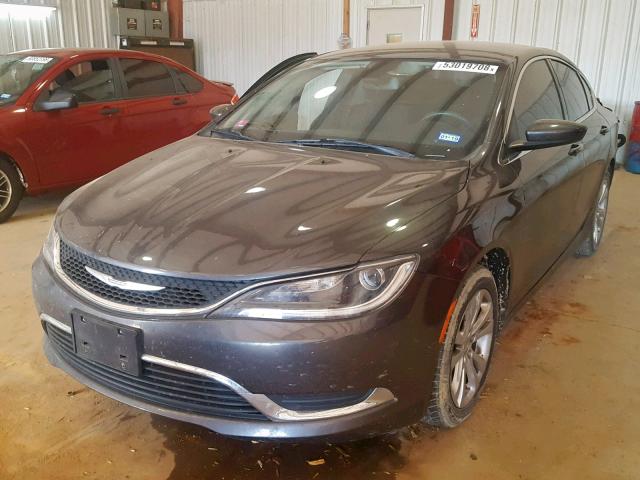 1C3CCCAB4FN601045 - 2015 CHRYSLER 200 LIMITE GRAY photo 2