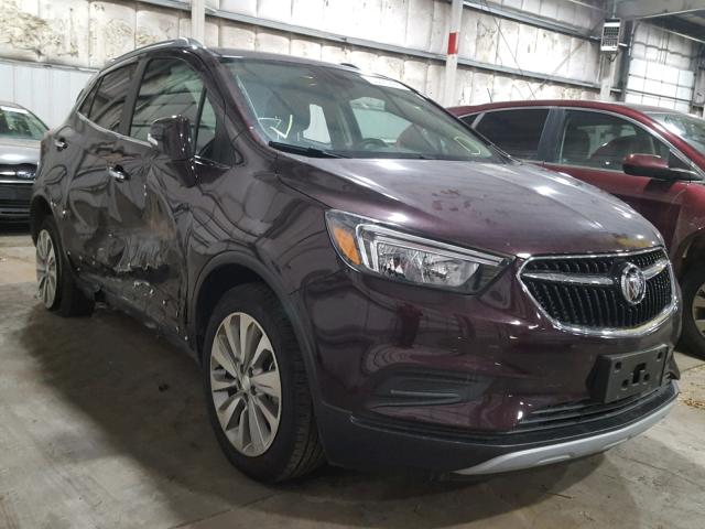 KL4CJASB0HB087438 - 2017 BUICK ENCORE PRE BURGUNDY photo 1