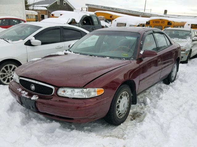 2G4WS52J421165995 - 2002 BUICK CENTURY CU MAROON photo 2