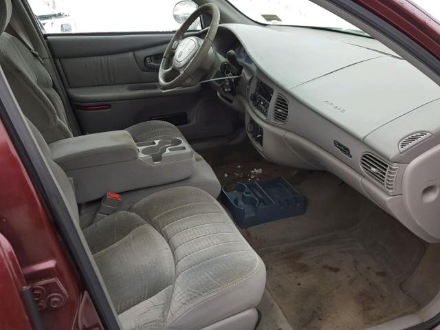 2G4WS52J421165995 - 2002 BUICK CENTURY CU MAROON photo 5