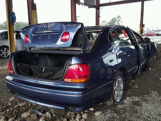 JT8BD69SX30182779 - 2003 LEXUS GS 300 BLUE photo 4