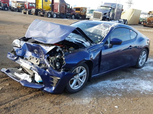 JF1ZNAA16H9703024 - 2017 TOYOTA 86 BASE BLUE photo 2