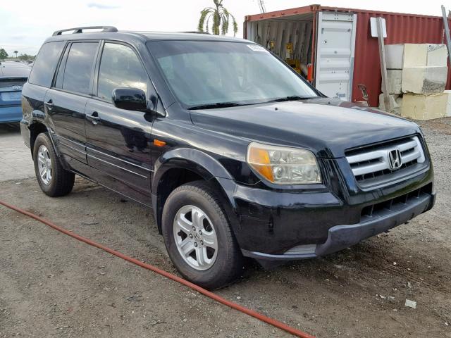 5FNYF28218B010617 - 2008 HONDA PILOT VP BLACK photo 1