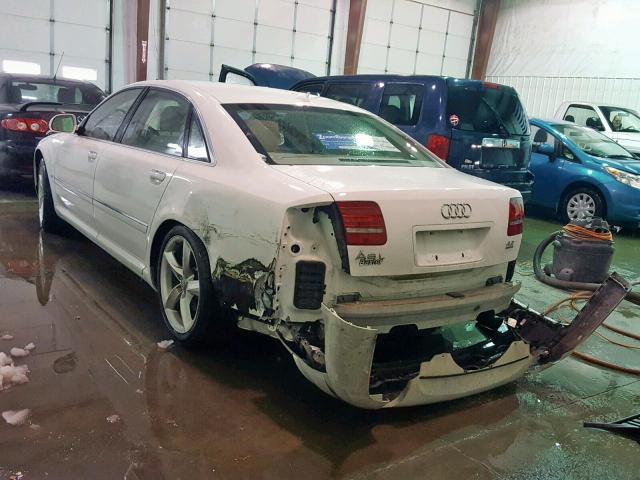 WAUMV94EX9N007998 - 2009 AUDI A8 L QUATT WHITE photo 3