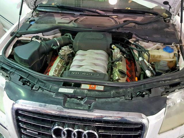 WAUMV94EX9N007998 - 2009 AUDI A8 L QUATT WHITE photo 7