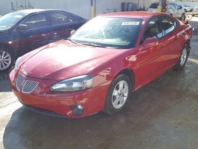 2G2WP552X61239196 - 2006 PONTIAC GRAND PRIX RED photo 2