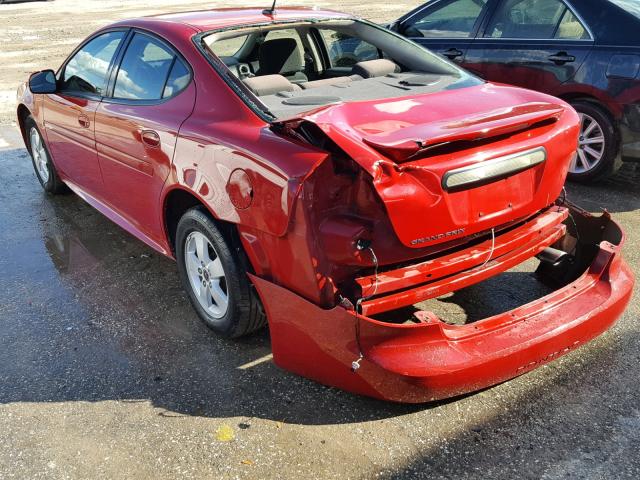 2G2WP552X61239196 - 2006 PONTIAC GRAND PRIX RED photo 3
