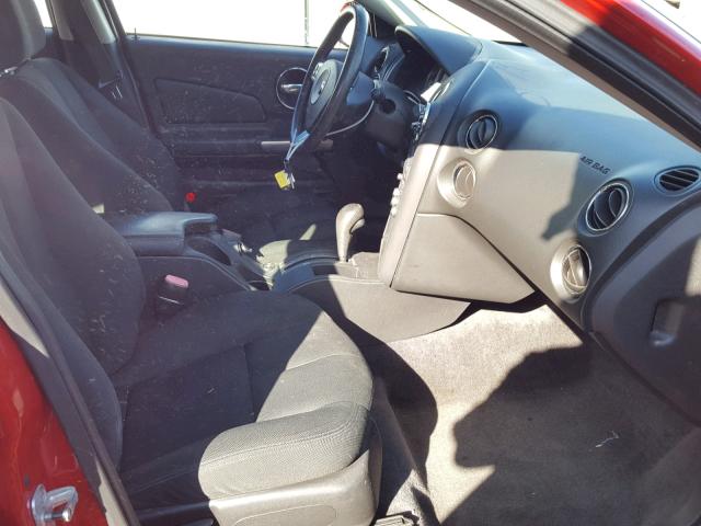 2G2WP552X61239196 - 2006 PONTIAC GRAND PRIX RED photo 5